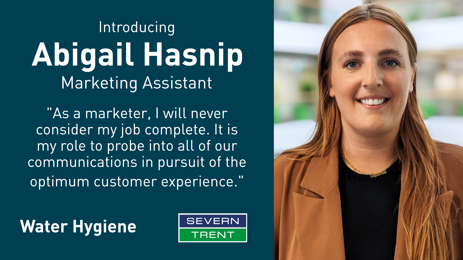 Meet Abigail Hasnip, our new Marketing Assistant